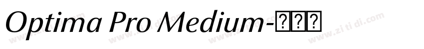 Optima Pro Medium字体转换